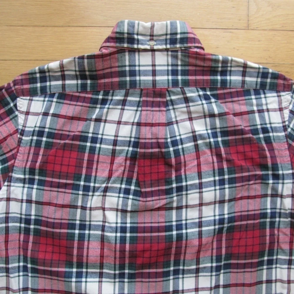 Ralph Lauren Blake Long Sleeve Button Down Plaid Red Green White Shirt Men's M - Picture 7 of 10